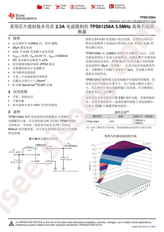 TPS61256AYFFT