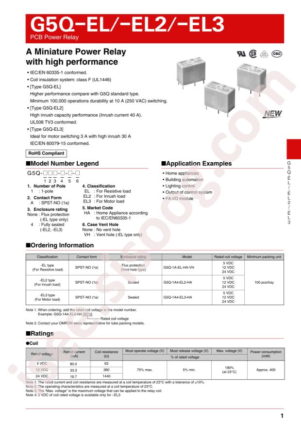 G5Q-1A4-EL3-HA DC5