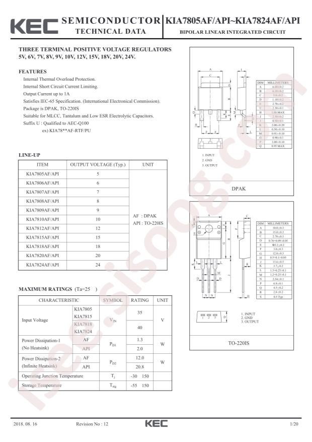 KIA7810AF-RTF/P