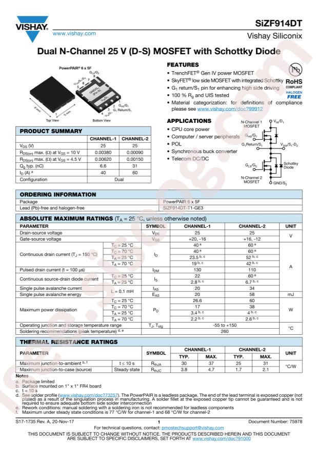 SIZF914DT-T1-GE3