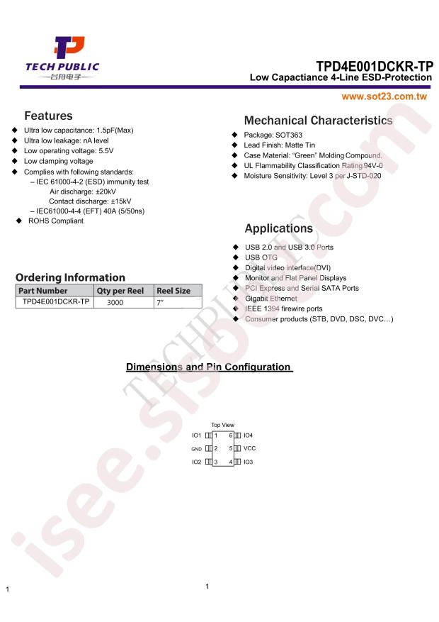 TPD4E001DCKR-TP