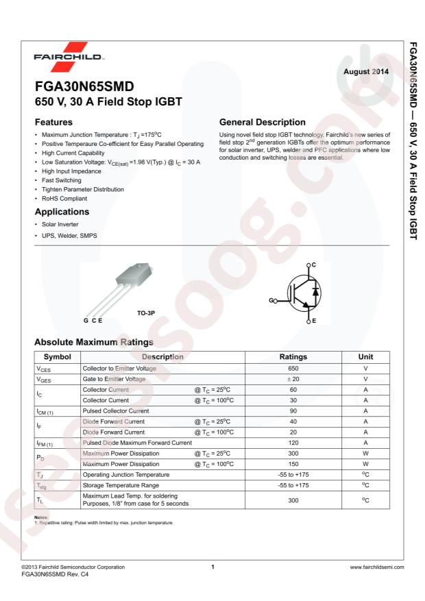 FGA30N65SMD