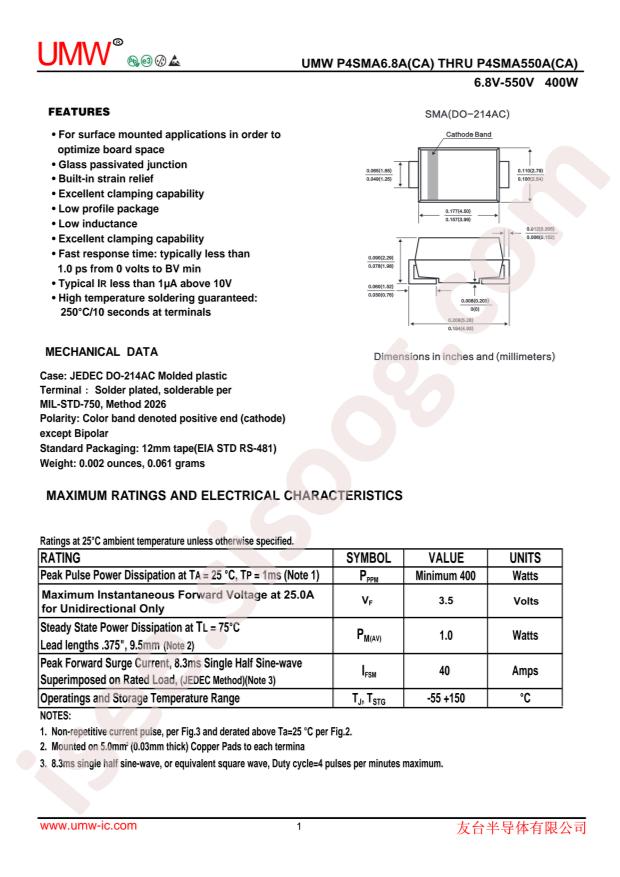 P4SMA6.8A