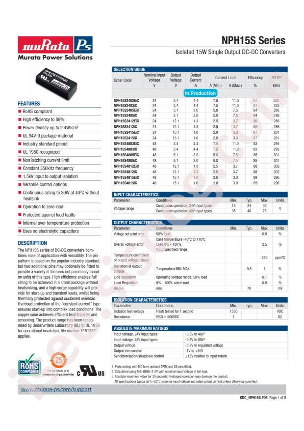 muRata NPH15S4803IC