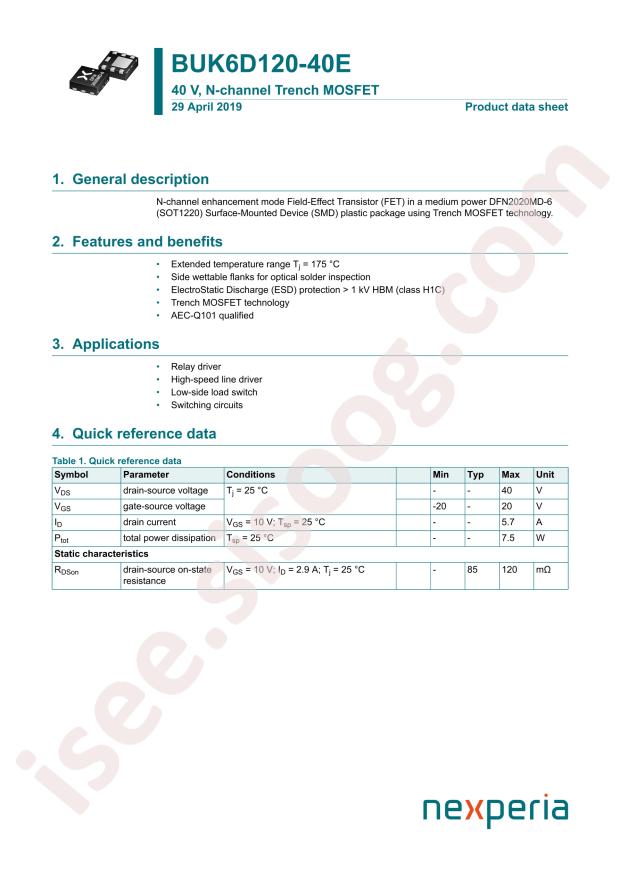BUK6D120-40EX