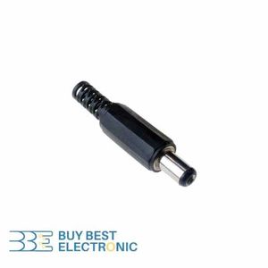 DC MALE PLUG 2.1*5.5MM COPPER