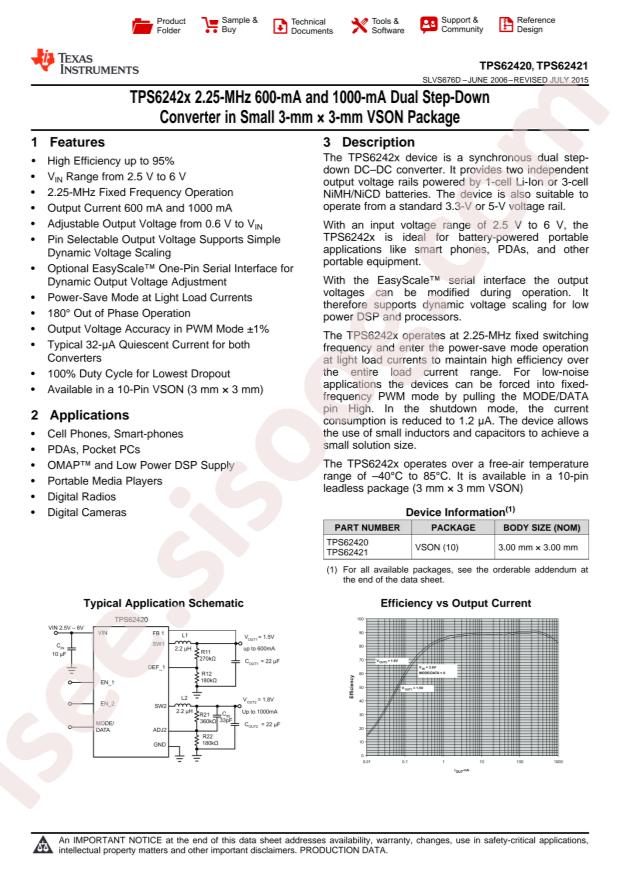 TPS62420DRCR