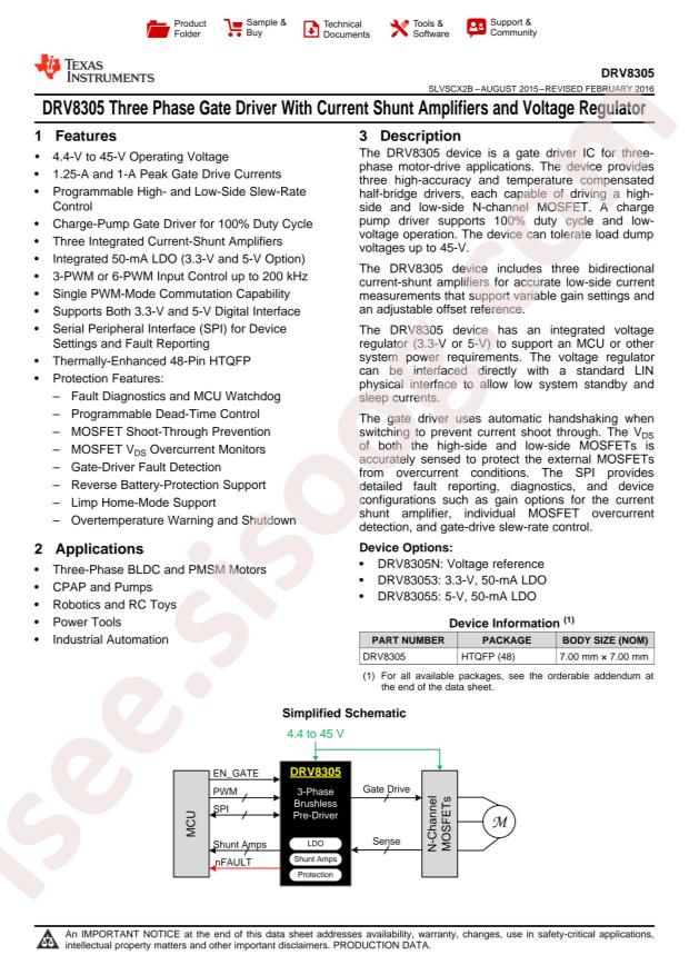 DRV8305NPHPR