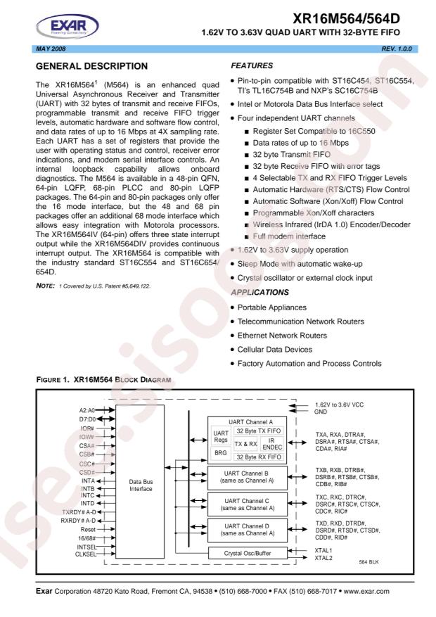 XR16M564IV64-F