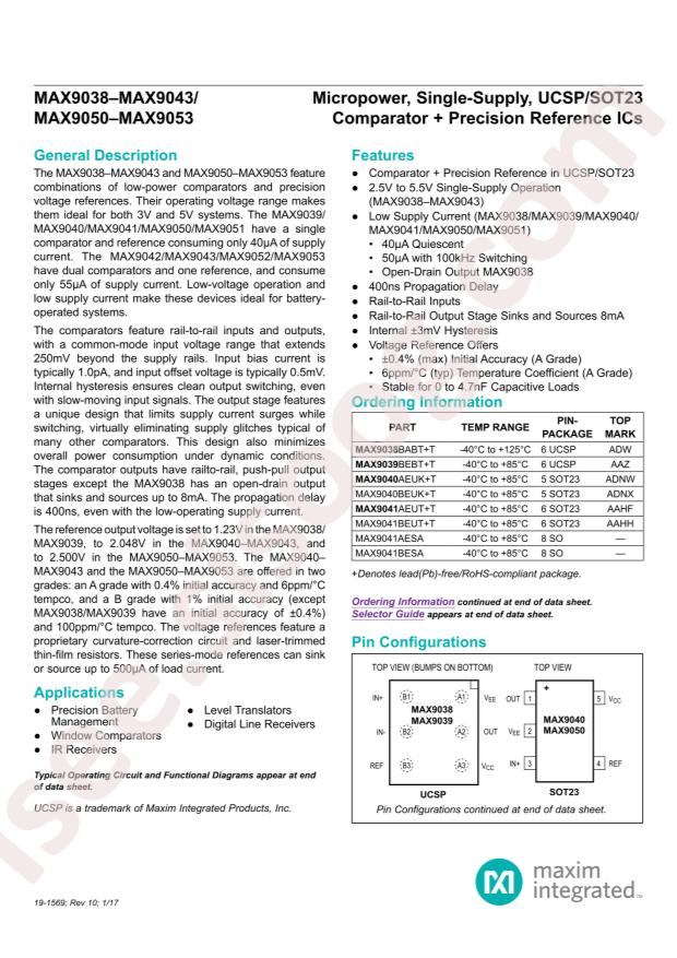 MAX9041AEUT+T