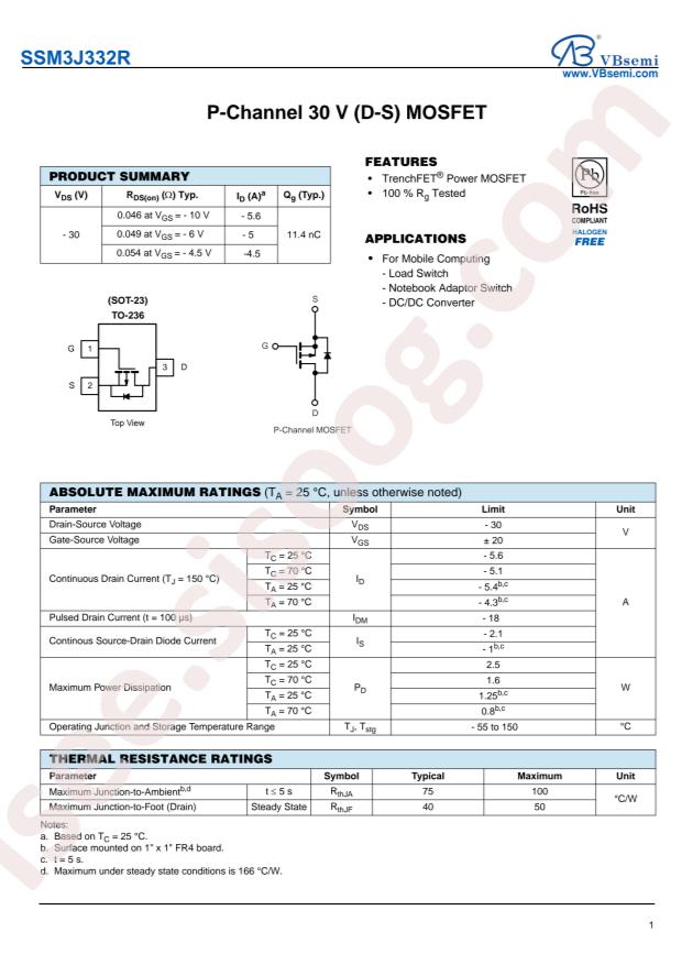 SSM3J332R-VB
