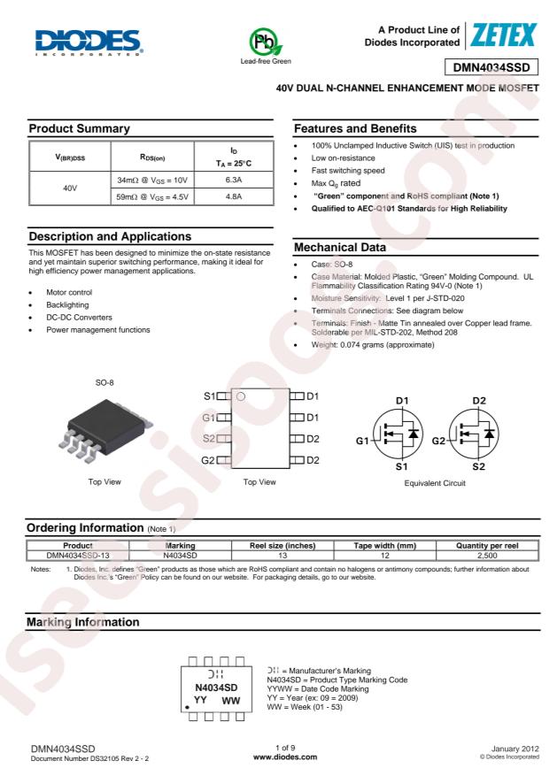 DMN4034SSD-13