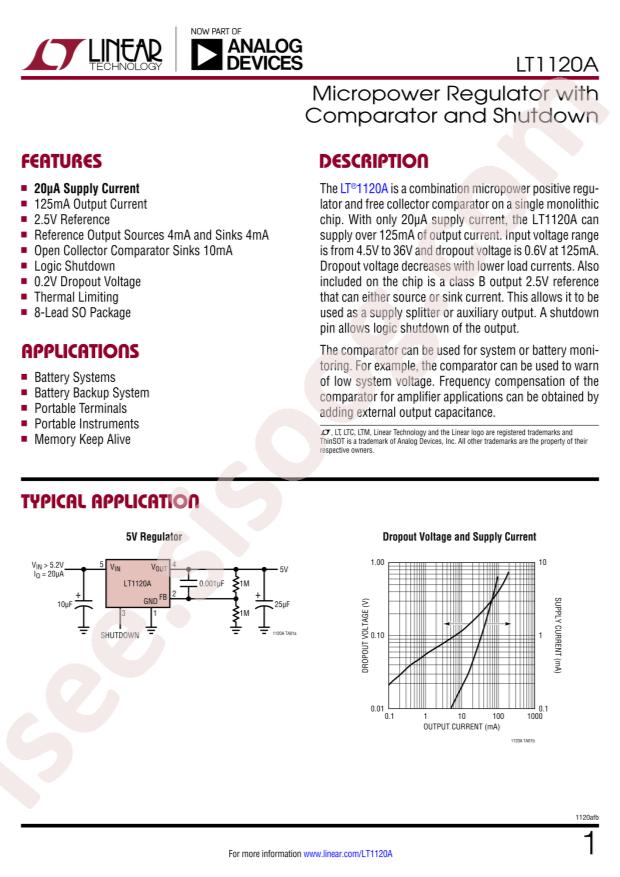 LT1120AIS8#PBF
