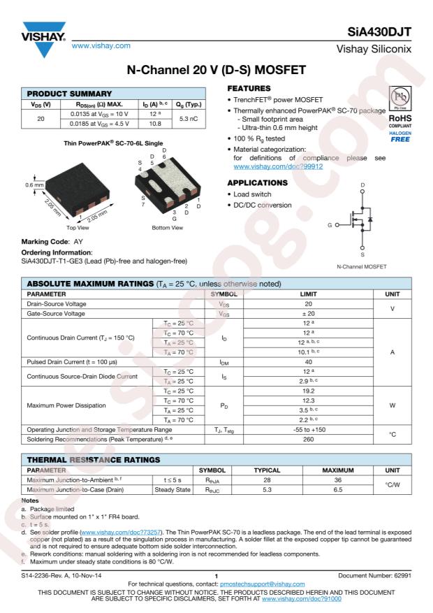 SIA430DJT-T1-GE3
