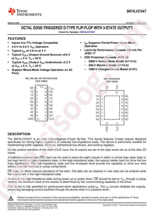 SN74LV374ATPWR