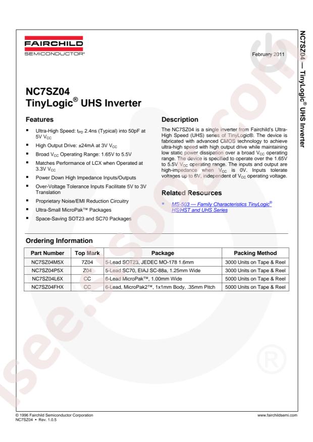 NC7SZ04P5X