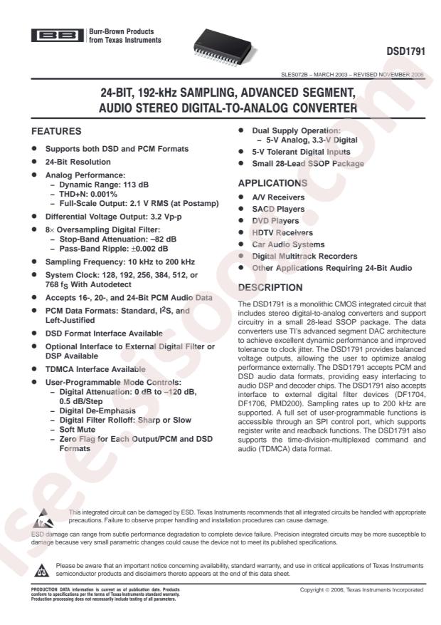DSD1791DB