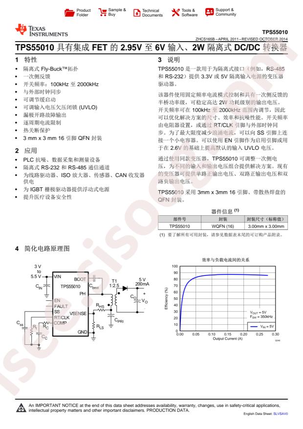 TPS55010RTET