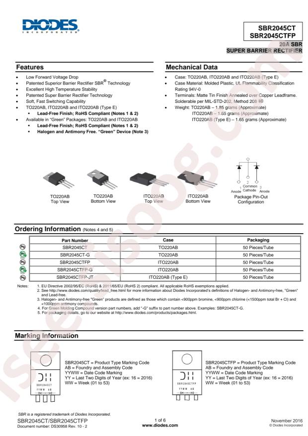 SBR2045CT-G