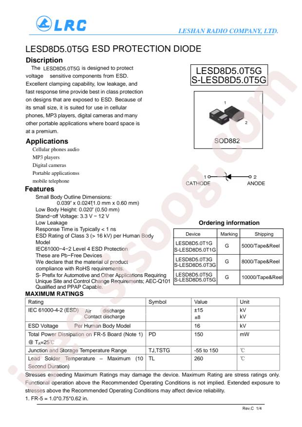 LESD8D5.0T5G