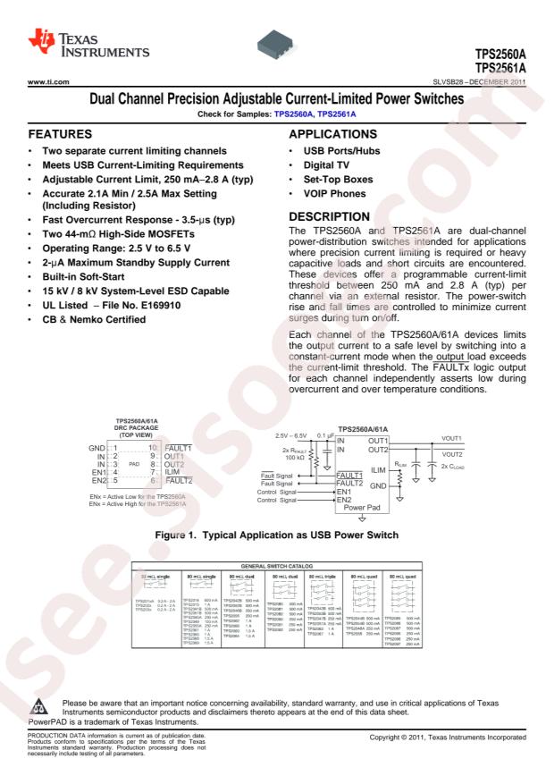 TPS2561ADRCR