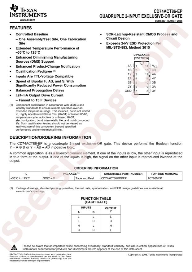 CD74ACT86MDREP