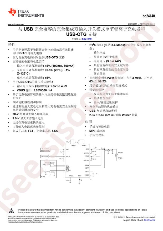 BQ24140YFFR
