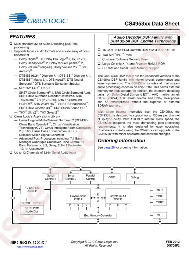 Cirrus Logic CS495314-CVZ