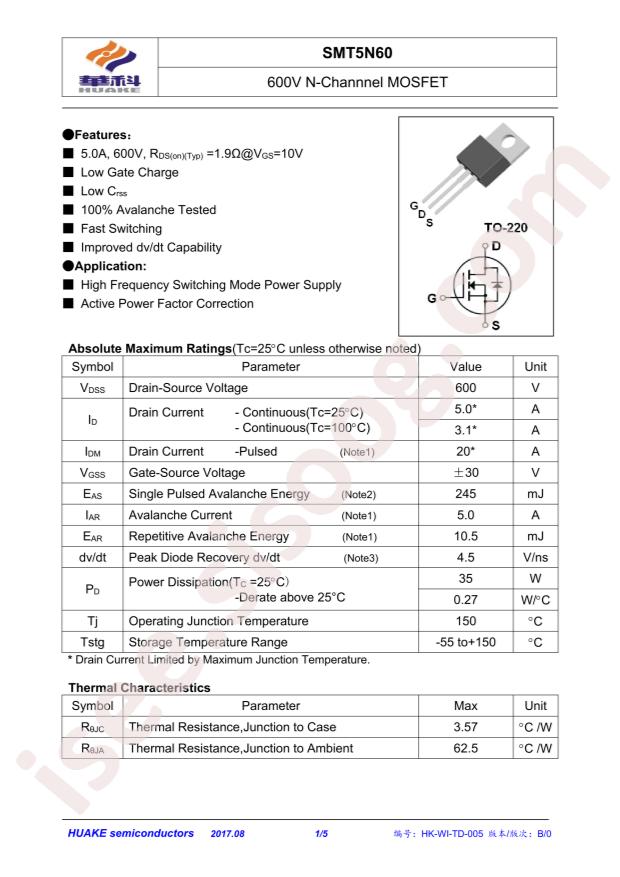 SMT5N60