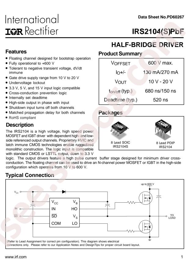 IRS2104STRPBF