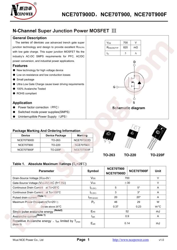NCE70T900F