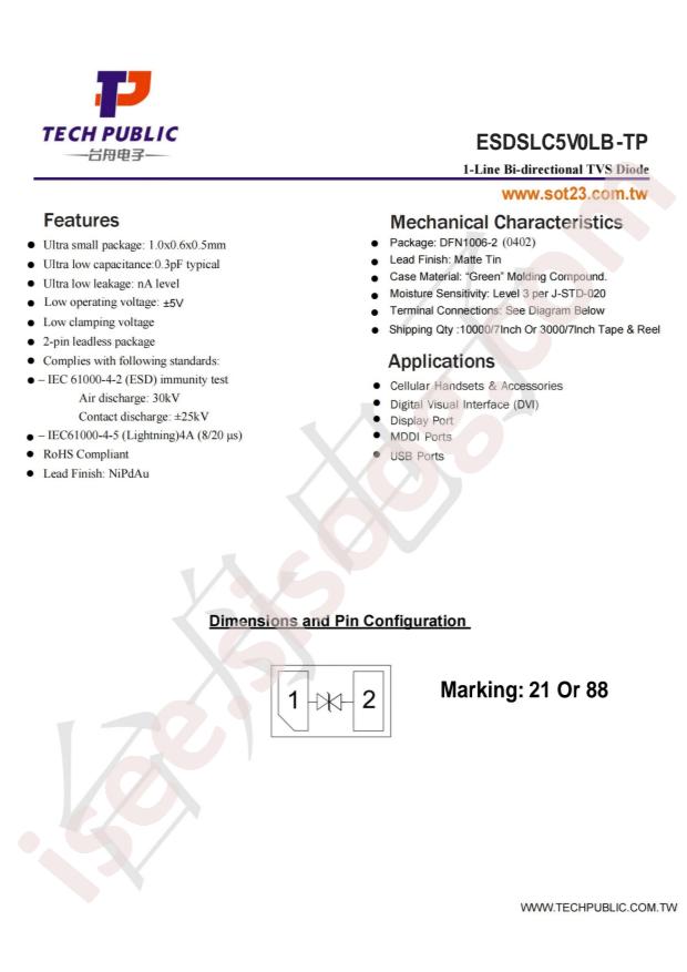 ESDSLC5V0LB-TP