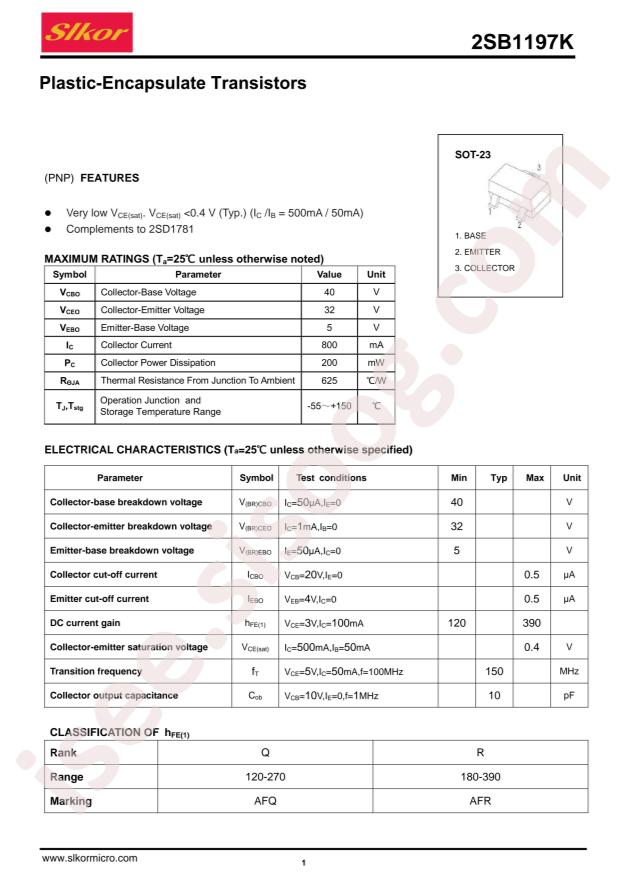 2SB1197KR