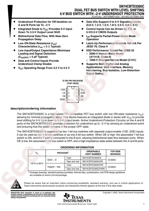 SN74CBTD3305CPWR