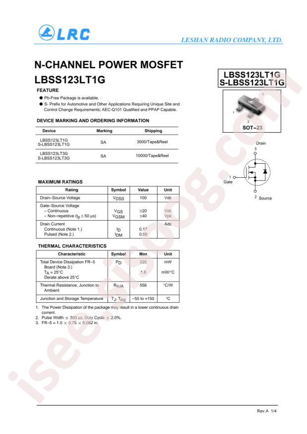 LBSS123LT1G