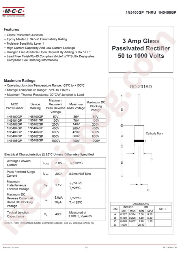 1N5407GP-TP