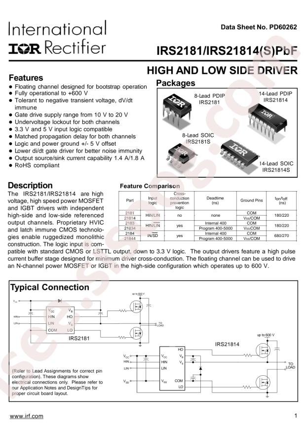 Infineon IRS21814SPBF