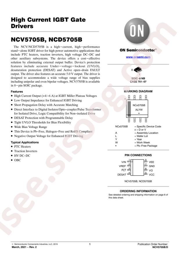 NCV5705BDR2G
