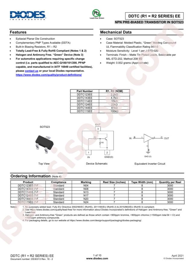 DDTC114EE-7-F