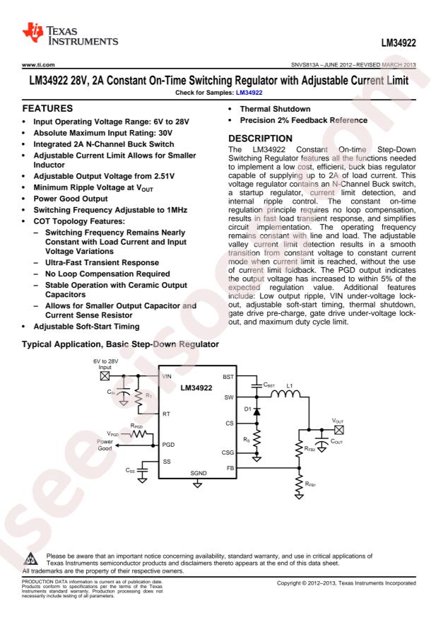 LM34922MY/NOPB
