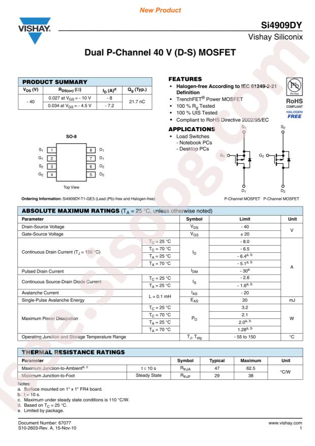 SI4909DY-T1-GE3
