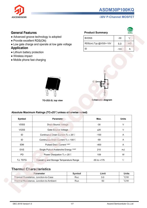 ASDM30P100KQ-R