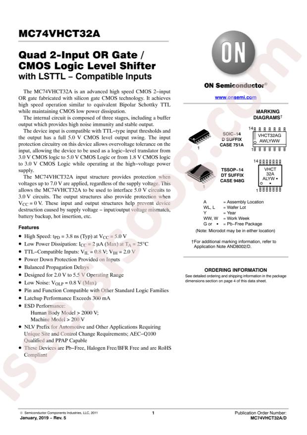 MC74VHCT32ADR2G