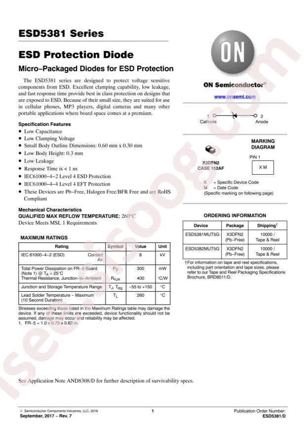 ESD5382MUT5G