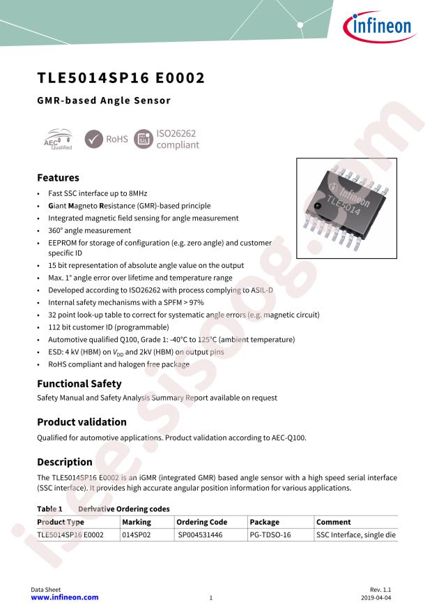 TLE5014SP16 E0002