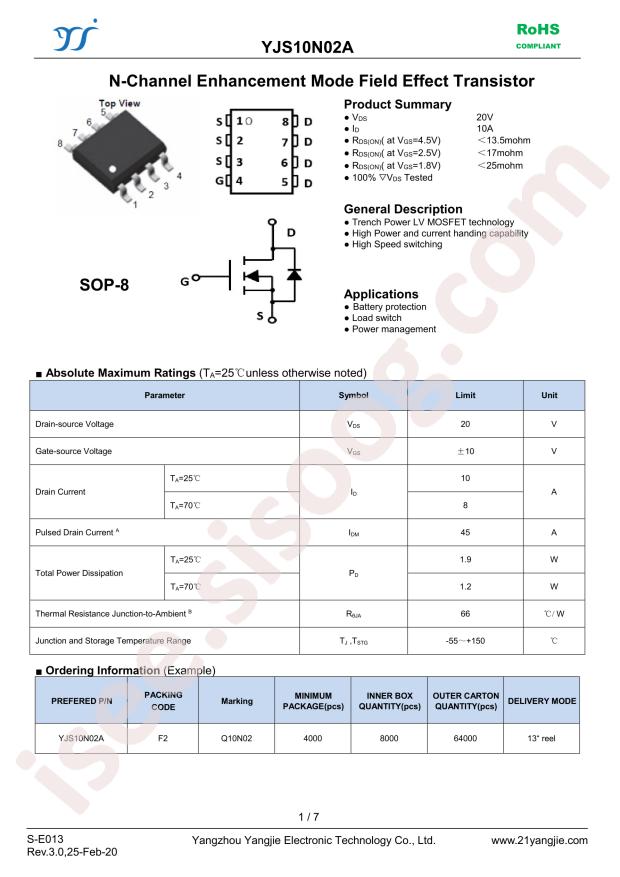 YANGJIE YJS10N02A