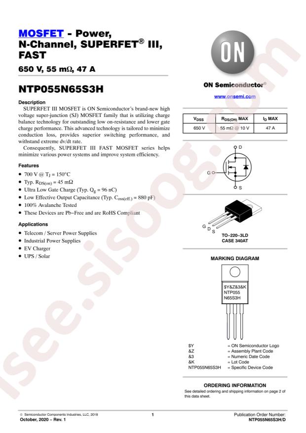 NTP055N65S3H