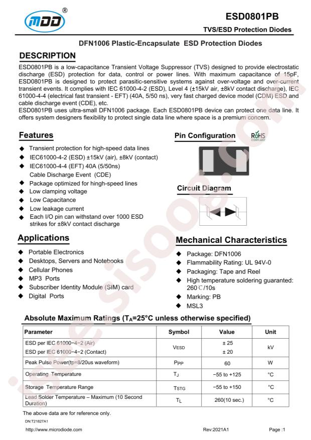 ESD0801PB