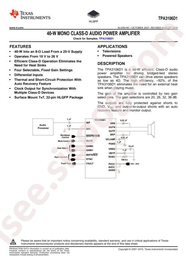 TPA3106D1VFP