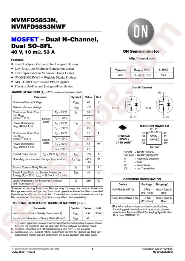 NVMFD5853NT1G